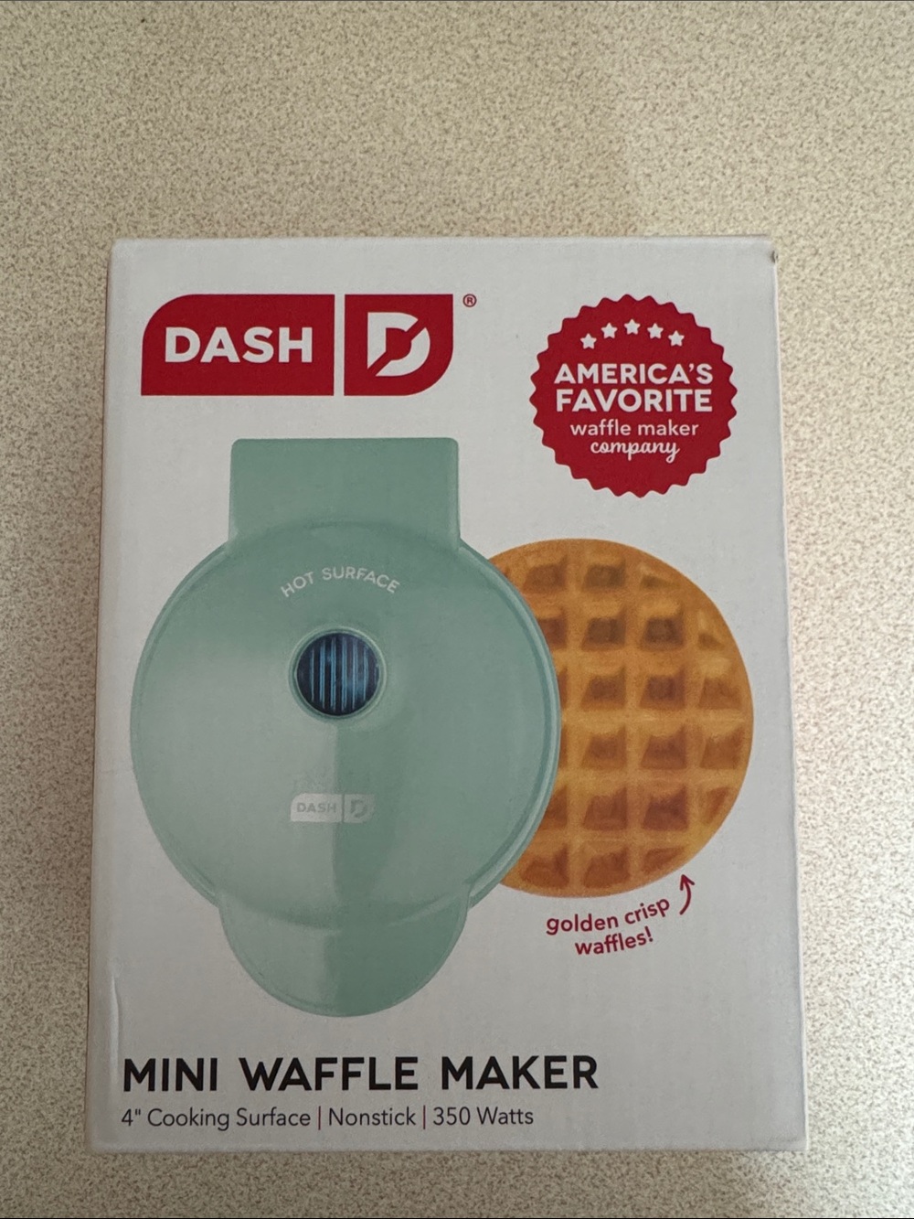 Ash Red Snack Waffle Maker Box